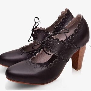 Bali Elf Paradise Bird Leather Heels